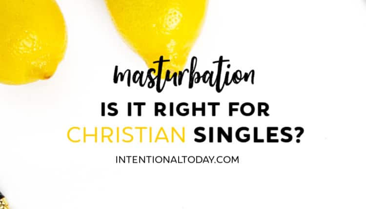 is it against christianity to masturbate