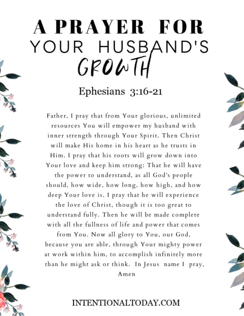 A prayer for your husband (and 2 practical ways to pray for him more often)