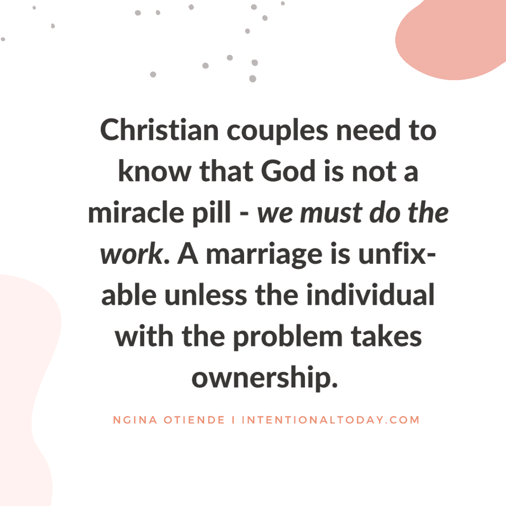 God is not a miracle pill