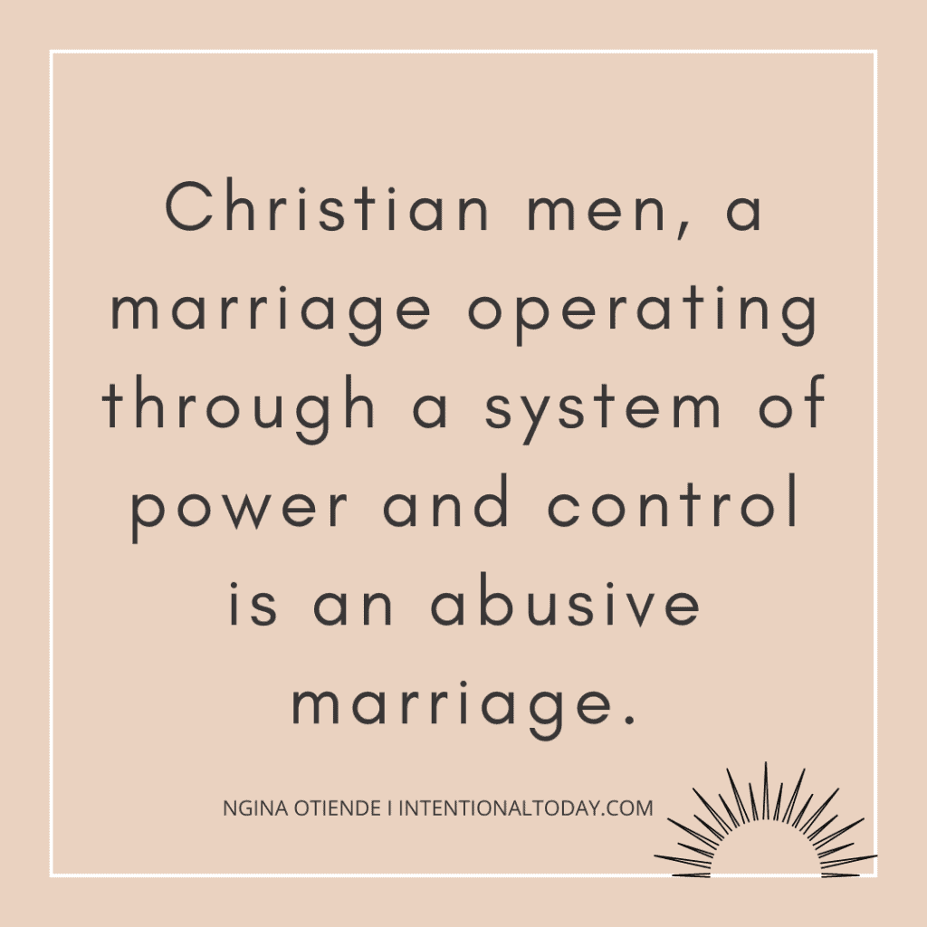 Complementarianism enable abuse in marriage